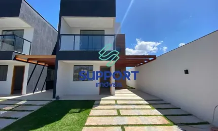 Casa em condomínio fechado com 3 quartos à venda na Rua São Paulo, 456, Jardim Boa Vista, Guarapari por R$ 900.000