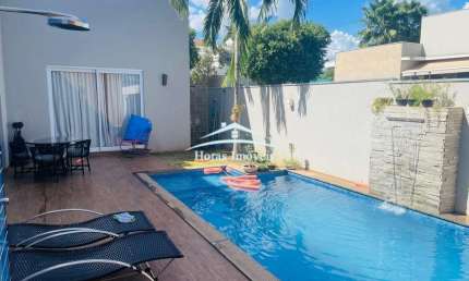 Casa de Luxo para Locação em Condomínio Belvedere 1 - Jardim Imperial, Cuiabá-MT: 3 quartos, 3 suítes, 2 salas, 4 banheiros, 4 vagas, 207m².