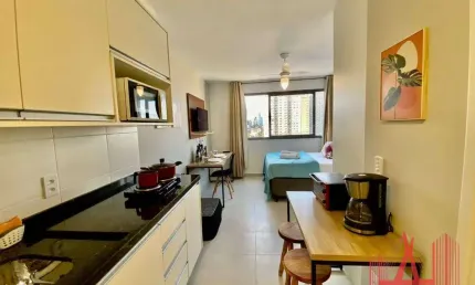 Studio com 1 dormitório à venda, 24 m² por r$ 420.000,00 - vila clementino - são paulo/sp