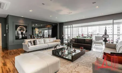 Apartamento com 4 dormitórios à venda, 385 m² por r$ 8.200.000,00 - campo belo - são paulo/sp
