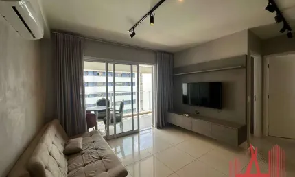 Apartamento mobiliado para locação com 1 dormitório, 1 vaga de garagem, com 40 m² - moema