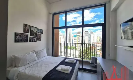 Apartamento Studio MOBILIADO à Venda com 1 dormitório, com 27 m² - Perdizes
