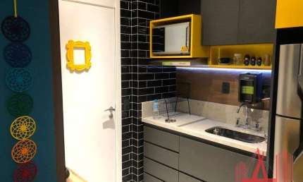 Apartamento Studio MOBILIADO para Locação com 1 dormitório, 1 vaga de garagem, com 35 m² - Consolação