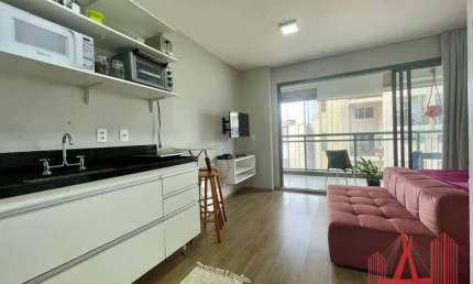 Apartamento Studio MOBILIADO para Venda com 1 dormitório, com 30 m² - Vila Madalena
