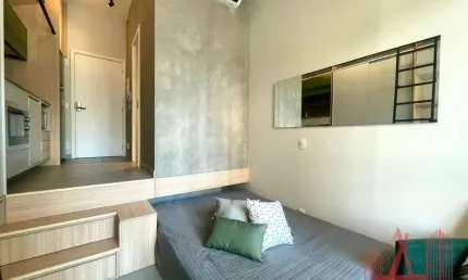 Apartamento studio mobiliado para locação com 1 dormitório, com 26 m² - perdizes
