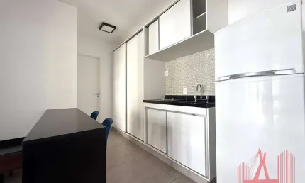Apartamento mobiliado para locação com 1 dormitório, 1 vaga de garagem, com 40 m² - moema
