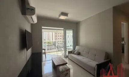 Apartamento mobiliado para locação com 1 dormitório, 1 vaga de garagem, com 40 m² - moema