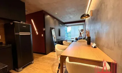 Apartamento MOBILIADO à Venda ou Locação com 1 dormitório, 1 vaga de garagem, com 60,988 m² - Itaim Bibi