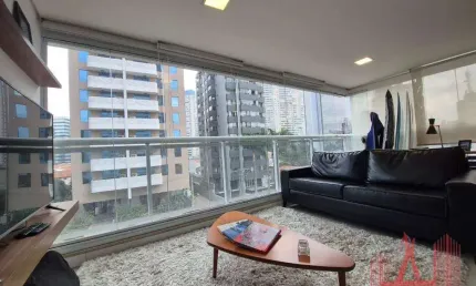 Apartamento mobiliado à venda com 1 dormitório, 1 vaga de garagem, com 50 m² - pinheiros
