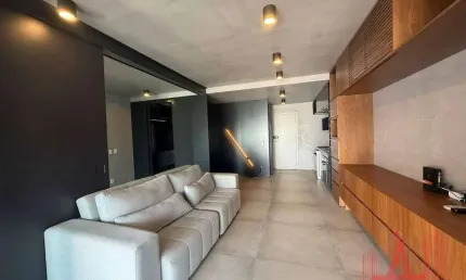 Apartamento à venda ou locação com 1 dormitório, 2 vagas de garagem, com 70 m² - itaim bibi