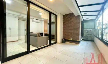 Apartamento mobiliado à venda ou locação com 1 dormitório, 1 vaga de garagem, com 43 m² - consolação
