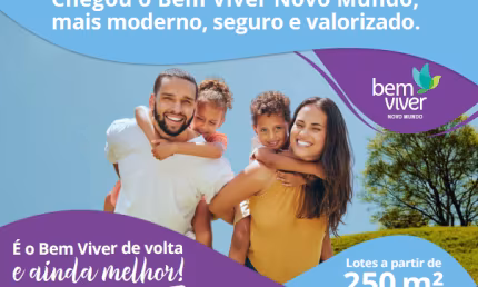 Lotes Bairro Bem Viver Novo Mundo c/ documentação grátis