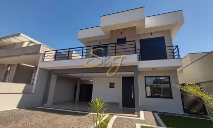 Casa sobrado com três suites a venda no parque brasil 500- cond. royal garden - paulínia sp