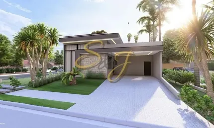 Casa terrea com três suites a venda no parque brasil 500- cond. santorini - paulínia sp