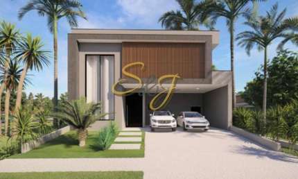 CASA SOBRADO COM QUATRO SUITES A VENDA NO BAIRRO PARQUE BRASIL 500- COND. SANTORINI - PAULÍNIA SP