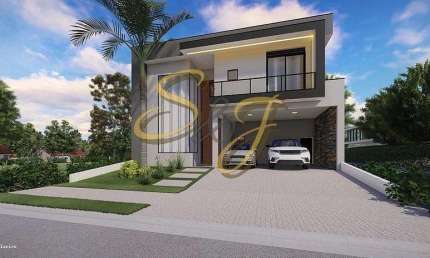 CASA SOBRADO COM QUATRO SUITES A VENDA NO BAIRRO PARQUE BRASIL 500- COND. SANTORINI - PAULÍNIA SP