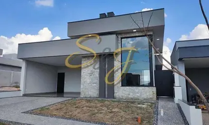 CASA TERREA COM TRÊS SUITES A VENDA NO PARQUE BRASIL 500- COND. SANTORINI - PAULÍNIA SP