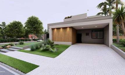 CASA TERREA COM TRÊS SUITES A VENDA NO PARQUE BRASIL 500- COND. SANTORINI - PAULÍNIA SP