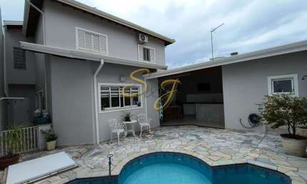 Sobrado Condominio Okinawa comTrês Suítes, escritório e Piscina com hidro -Paulínia-SP
