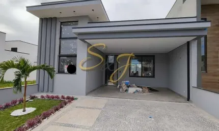 Casa Terréa com duas suítes e escritório no Cond. Terras da Estancia-Paulínia -SP