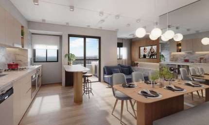 Apartamento Studio Soma Galeria à venda, Vila Mogilar, Mogi das Cruzes, SP, 1 dorm, andar alto