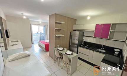 Flat com 35 m2 - Terrazzo Ponta Negra - Mobiliado - Escriturado