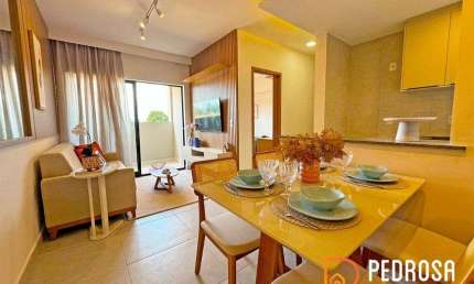 Apartamento com 61 m2 - 2 quartos (1 suíte) - Juracy de Freitas - Ponta Negra - Subsidio Caixa