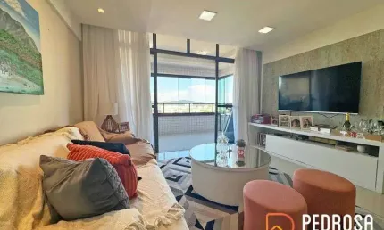 Apartamento com 109 m2 - 3 quartos (2 suítes) - Mobiliado - Saint Charbel Capim Macio - 2 vagas
