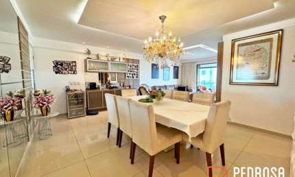 Apartamento com 160 m2 - 4 quartos (3 suítes) - Alice Grilo Lagoa Nova - Reformado - 3 vgs - Sombra
