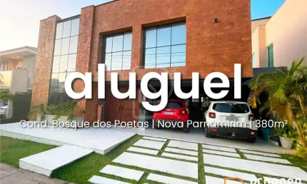 *ALUGUEL* - CASA CONDOMÍNIO - 380m2 - BOSQUE DOS POETAS