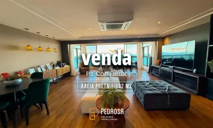 apartamento com vista mar | 192m² | 3 suítes | Semi mobiliado | 3 vagas | Areia Preta Natal/RN