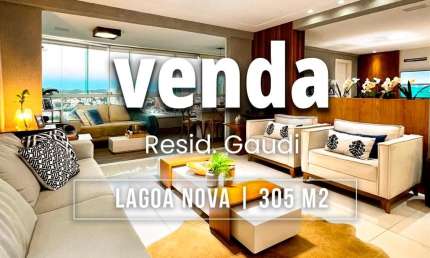 Apartamento alto padrão com 305 m2 | 4 suítes | Varanda Gourmet | 4 vagas livres | Lagoa Nova Natal/RN