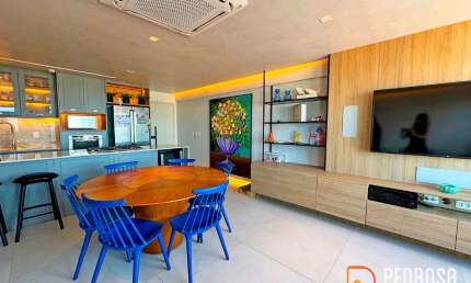 Apartamento em Petrópolis com 104 m² - 2 quartos (1 suíte)- 2 vagas- Palazzo Cristal