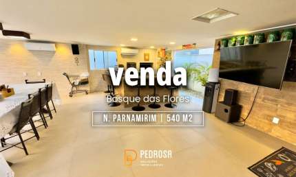 Casa Triplex para venda com 540m2 | 4 suítes | Energia Solar | Pub de música privativo na cidade dos Bosques Parnamirim/RN
