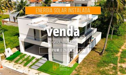 CONDOMINIO VILA FLOR | VENDA CASA | 268 m2 | R$ 1.390 M | 4 suítes | Piscina | Energia solar