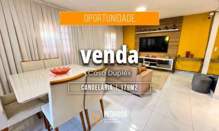Casa duplex a venda com 179 m2 | 4 quartos | Reformada | 3 vagas em Candelária