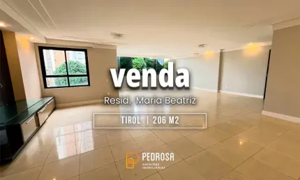 Apartamento a venda com 206m2 | 2 suítes | reformado | 2 vagas  em Tirol Natal/RN