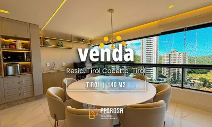 belo apartamento com 140m2 todo reformado e de alto padrão com 2 suítes em Tirol Natal/RN