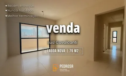apartamento com 76m2 | nunca habitado | 3 quartos | 2 vagas | Lagoa Nova Natal/RN
