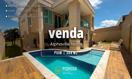 Casa alphaville duplex - 354m2 - 4 suítes - piscina - área gourmet - 6 vagas