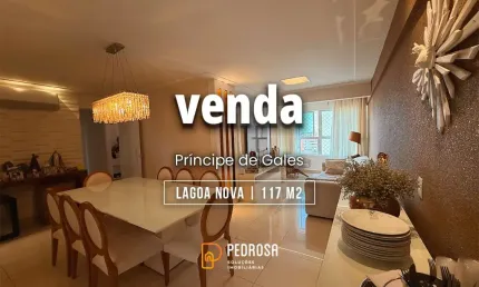 Apartamento todo reformado a venda com 117m2 e 3 quartos em lagoa nova natal/rn