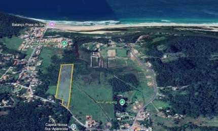 Terreno à venda em Garopaba-SC, Praia do Siriú: 25.791,00 m² a 1200 metros do mar. Aproveite essa oportunidade exclusiva!