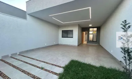 Casa moderna a venda em marialva, com 03 quartos, suíte e espaço gourmet.