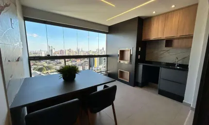Apartamento 03 vagas de garagem, mobiliado,  sacada gourmet zona 07