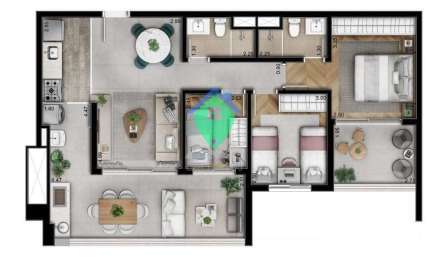 Apartamento 91m² à venda por R$ 1.300.000,00 naVila Anastácio, São Paulo, SP
