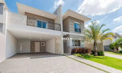 Casa em condomínio com piscina, 4 suítes à venda, 307 m² por R$ 3.198.000 - Santa Felicidade - Curitiba/PR