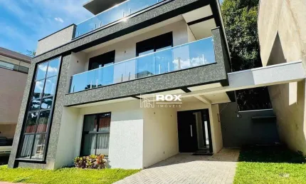 Casa nova e mobiliada com 3 quartos para alugar, 133 m² por R$ 15.000/mês - Santa Felicidade - Curitiba/PR