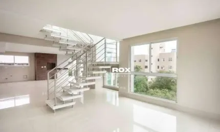 Cobertura duplex com 4 quartos à venda, 245 m² por r$ 2.292.594 - alto da glória, curitiba/pr