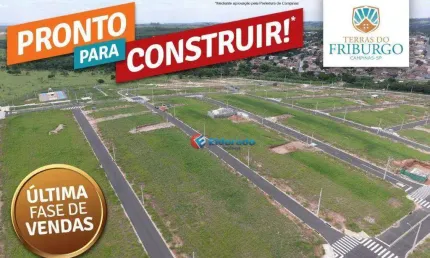 Terreno à venda, 126 m² por R$ 115.000 - Bairro Terras do Friburgo - Campinas/SP