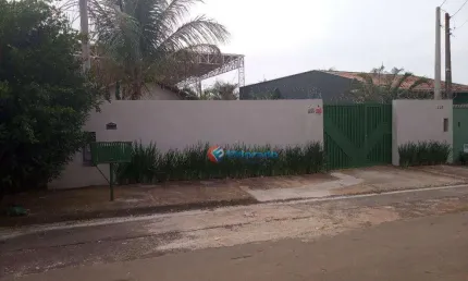 Chácara com 4 dormitórios para alugar, 1250 m² por r$ 5.435,00/mês - loteamento adventista campineiro - hortolândia/sp